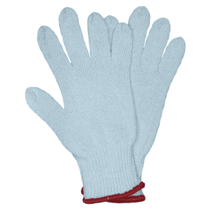 Cotton Seamless Knit Gloves – Red Cuff