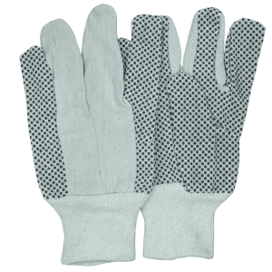 Cotton Drill Gloves with PVC Dots