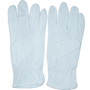 Interlock White Fourchette with PVC Mini Dots