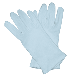 White Cotton Interlock Gloves